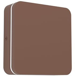 EGLO LED Wandleuchte außen Pedersano, quadratische Außenlampe drehbar | Außenleuchte Hauswand, Outdoor Wandlampe Rostbraun, warmweiß - neutralweiß - kaltweiß, IP44