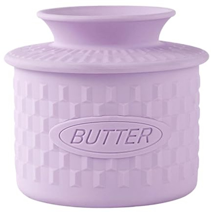 Nevalerra Pot À Beurre Française | Couvercle en Silicone Lavable au Lave-vaisselle | Pot À Beurre En Terre Cuite - Pour La Cuisine, Les Cuisiniers À Domicile, L'Usage Intérieur Et Le Cadeau