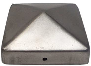 Zaunkappe aus Edelstahl Pfostenkappe 91 für Pfosten 9x9 cm