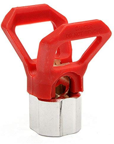 EsportsMJJ Airless Paint Spray Gun Tip Guard Compatible with Sprayer Tool -Red