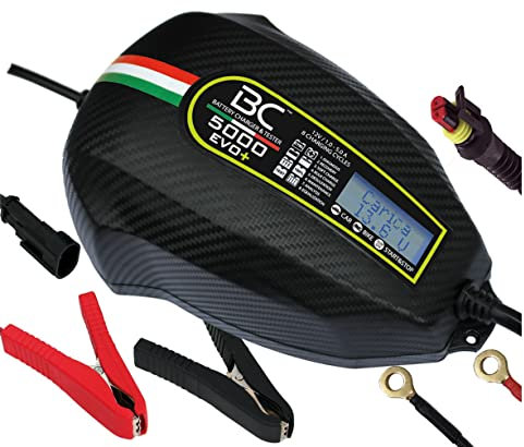 BC Battery Controller 700BC5000EP BC 5000 Evo+ Charge&Test 5A/1A-Chargeur numérique et testeur alternateur pour Toutes 12V piomb/Acide-3 programmes Moto, Voiture, Batteries AGM/EFB Start/Stop