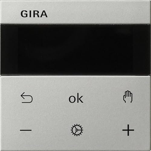 GIRA 5393600 System 3000 Raumtemperaturregler Display, System 55, Edelstahl