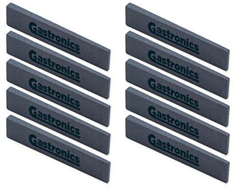 Gastronics Schleifstein Wetzstein Kebab Kreismesser Dönermesser 10 er Pack Grau Keil Form