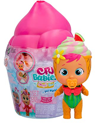 BEBÉS LLORONES LÁGRIMAS MÁGICAS Icy World Frozen Frutti | Muñeca sorpresa Coleccionable que huele a Fruta, Llora y hace Nieve - Juguete niños +3 Años