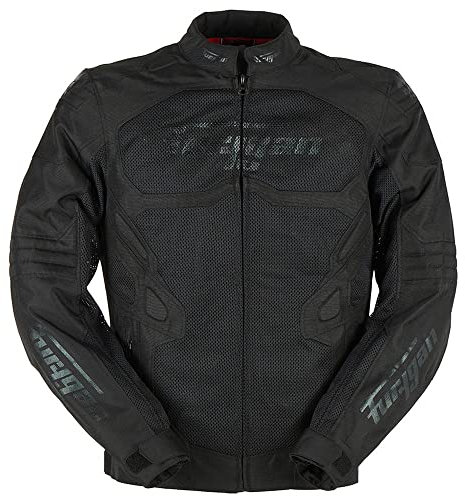 Furygan Homme Atom Vented Evo Veste, Noir-Noir, XL EU
