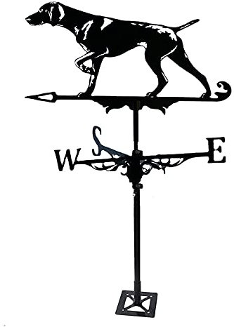 EICOFF Girouette, girouette, girouette pour Chien de Chasse avec girouette sur Le Toit, indicateur de Direction du Vent, girouette rétro en métal, girouette en métal, girouette créative en Acier in