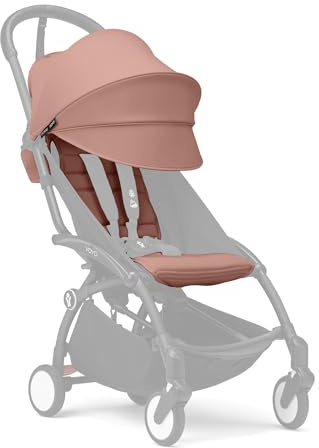 Stokke YOYO 6+ Farbpaket, Ginger - Nur Textilien: Sitzpolster, ausziehbares Verdeck & Reißverschlusstasche hinten - Erfordert YOYO-Rahmen (separat erhältlich)