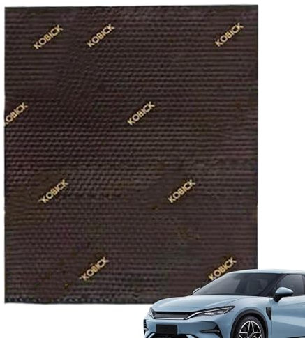 Tapis insonorisant pour voiture, matériau insonorisant pour voiture - Coussin d'isolation phonique,Feuilles d'amortissement adhésives au dos pour coffre, porte, sol et plafond de voiture