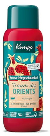 Kneipp Aroma-Pflegeschaumbad Traum des Orients - Badezusatz mit hochwertigem Granatapfel-Extrakt - vegan - 400ml
