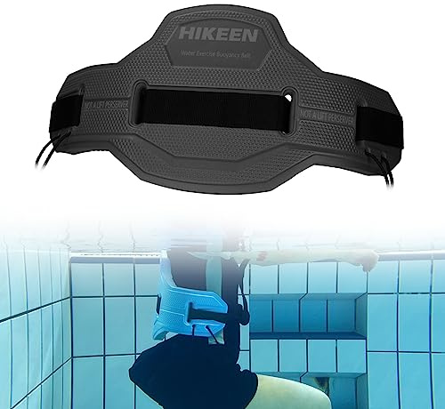 Boosteady Schwimmgürtel für Wassergymnastik, Schwimm-Taillengürtel für Erwachsene, EVA-Schaum und Nylon-Materialien, Schwarz