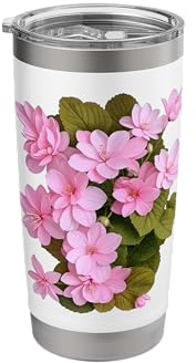 Pink Hydrangea Macrophylla Hortensia Flowers 2 Shapes Mania Stainless Steel Insulated Tumbler