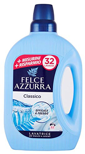 Felce Azzurra - Detersivo Liquido Classico, Profumo Inconfondibile, Efficace a Freddo - 32 Lavaggi - 1595 ml