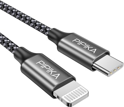PIPIKA USB C Lightning Kabel 1M ,iPhone Ladekabel[MFi Zertifiziert] | Power Delivery iPhone Ladekabel Lightning USB C für iPhone 14/13/13 Pro/13 Pro Max/12/12 Pro Max/11 Pro/X/XS/XR/8