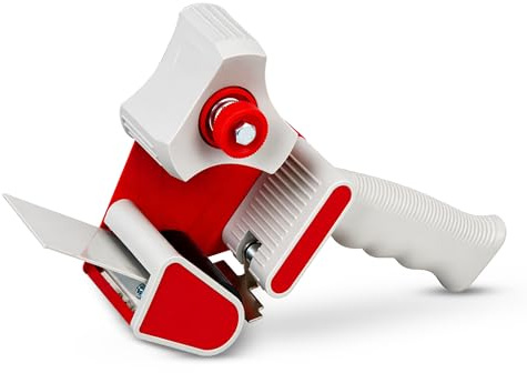 EPISENT Tape Gun Dispenser for Packing Boxes, Fits 48 mm Clear Parcel Tape, Heavy Duty Packing Tape Gun with Comfortable Grip & Smooth Cut