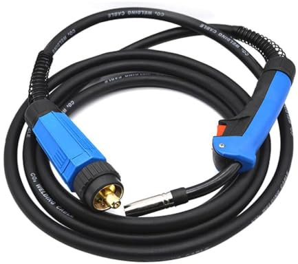 RIVERWELD Torche de soudure MIG/MAG 15AK/MB15 180A Refroidi Air - Câble 16mm² 3M - 002.0449 Connecteur Euro Complet avec Assemblage Électrique