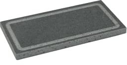 Etna Stone & Design Lava - Plancha de piedra volcánica para horno y barbacoa (15 x 30 x 2 cm)