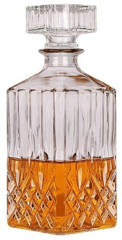 XXYXXY Botella de whisky decantador de diamante de 33.8 onzas, para whisky, bourbon, escocés y licores