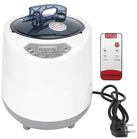 Akozon Generatore di Sauna 3L 1500W per la Terapia del Vapore Domestico della Macchina di Fumigazione della Terapia del Corpo della Tenda della Stazione Termale EU 220V