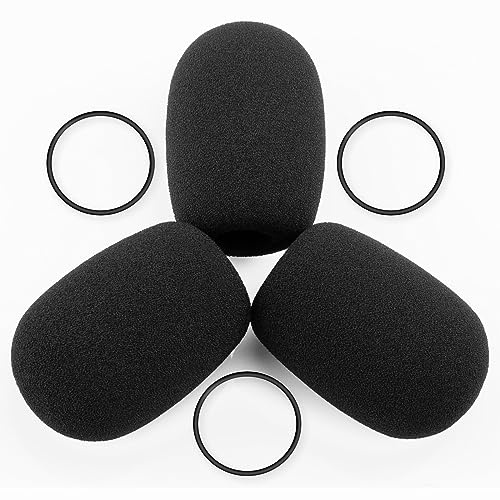 LEFXMOPHY for Bose A20 Aviation Headset Mic cover, Replacement for Bose A30 Microphone Spongue Pop filter 3-Pack Foam Cover WindScreen (Not for Proflight Series 2)