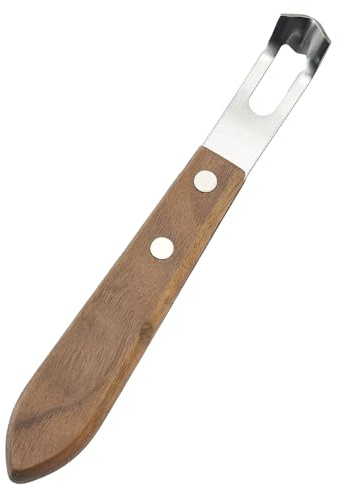 Channel Knife, Lemon Peeler Zester Tool, Wood & Stainless Steel Peeler, Ultra Sharp Lemon Rind Twist Peeler Tool, Kitchen Tool for Lemon Orange Citrus Fruit Grater