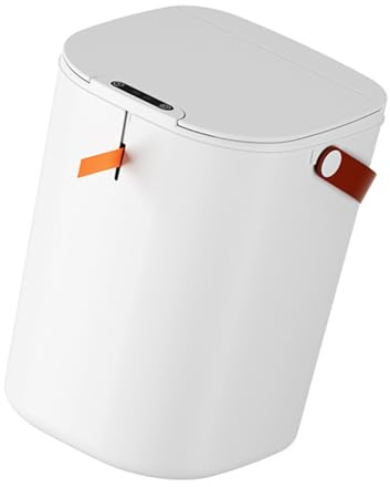 Poubelle de luxe légère de 20 litres avec capteur et poignée poubelle sans induction automatique en ABS pour salle de bain, poubelle rapide à emballer, parfaite pour la cuisine