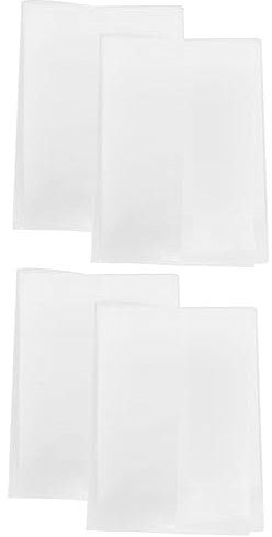 STOBOK 4stücke Transparentes Buchcover Für Notizbücher Schulbücher Und Scrapbooks Klarsichtschutz Für Dokumente