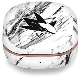 Head Case Designs Offizielle NHL Marmor San Jose Sharks Vinyl Haut Aufkleber Abziehbild Abdeckung kompatibel mit Buds Live/Buds Pro / Buds2