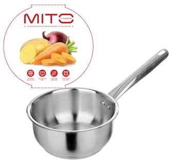 Casseruola 18 cm acciaio 18/10 1 manico Mito