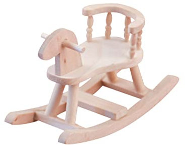 TOYANDONA Holzpferd Spielzeug Für Puppenhaus Maßstab Dekorative Mikroszenen Kinderzimmer Zubehör Langlebig Und Leicht Spielzeug Für Kreative Bastelprojekte Und Fotografie
