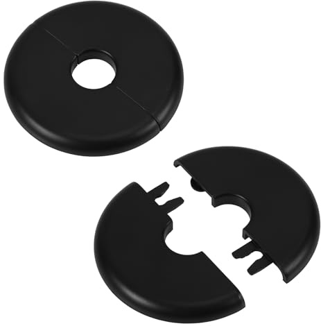 2pcs Wall Split Flange, Self-Adhesive Escutcheon Plate for 17mm Water Pipe