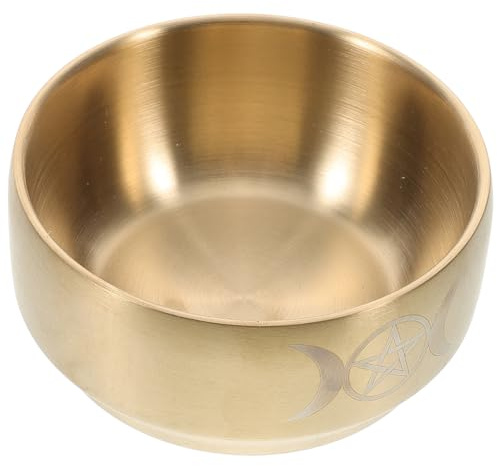 GETAJGHSD Ciotola Cerimoniale Rame Per Offerte e Riti Bruciatore Di Incenso e Portacandele Forma Di Per Decorazione Casa e Tradizioni Culturali