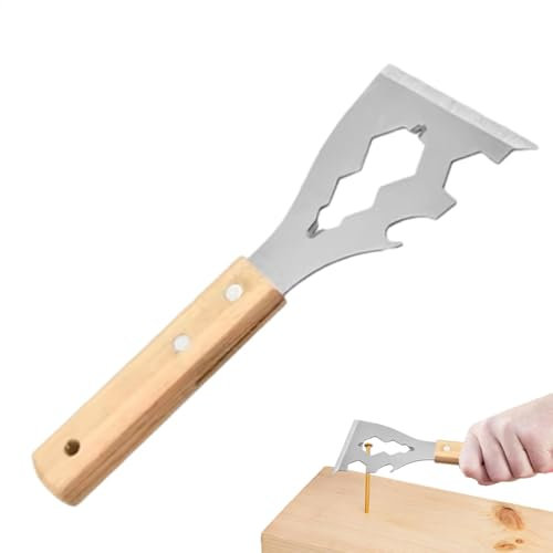 Schraubenschlüssel aus Edelstahl, ergonomischer Edelstahl-Kleberentferner, Nagelabzieher, rostbeständig, Mehrzweck-Flaschenöffner für die Wartung zu Hause