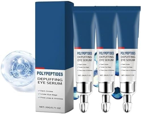 Suero peptídico antihinchazón para ojos, crema de colágeno antiedad para ojos para hombre, hidratación, eliminación de arrugas y ojeras
