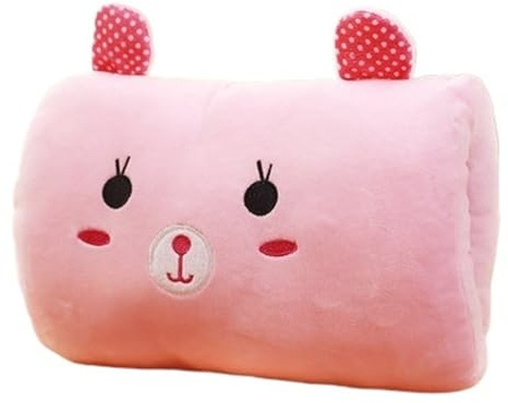 Oreiller d'hiver pour enfants avec motif dessin animé, chauffe-mains, coussin de bras de héros faible, oreiller Suho non électrique essentiel de voyage, 9 couleurs
