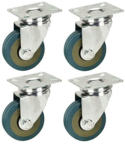 50 mm nicht Markieren grau Hartgummi Rollen ? Top Teller Armatur ? Heavy Duty Möbelrollen von Bulldog Rollen ? Max 100 kg pro Set