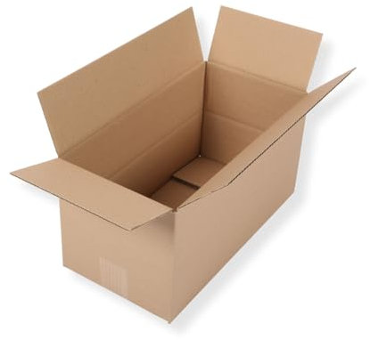 100 St. Faltkartons 400x200x200 1-wellig 12er Europaletten Modulkarton braun B-Welle Versandverpackung Bücherkarton Umzugskarton
