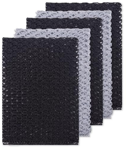 Olivia tree 5pcs Monotone Dish Washing Net Cloths, Dish mesh net,Scourer, Quick Dry, Perfect Scrubber for Washing Dishes 11 X 11 Dish scubber