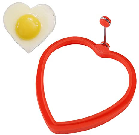 Egg Ring Silicone Pancake Ring Non Stick Pancake Mould for Fried Eggs Sandwiches Muffins and Breakfast Cooking