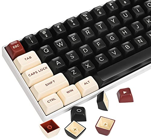 SOLIDEE 150 Keycaps 60 Procent 150 Keys Double Shot PBT Custom Gaming Keycaps ASA Profil för ANSI US Layout 60% 65% 95% Mekaniskt tangentbord (roman)