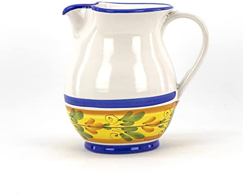 CEAR Ceramiche Weinkrug, 1,5 l, sizilianische Keramik von Caltagirone