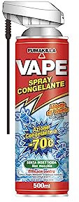 Vape, Spray Congelante, Insetticida ad Azione Congelante a -70 °C, Elimina Cimici, Ragni, Millepiedi, Scarafaggi Tedeschi e Pesciolini d'Argento, per Uso Domestico, Senza Principi Attivi, 500 ml