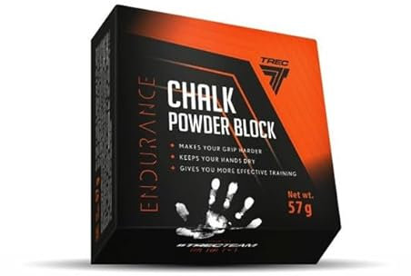 Trec Nutrition - Chalk Powder Block - Magnesia in einem Würfel - Härterer Griff - Trockene Hände - 57g