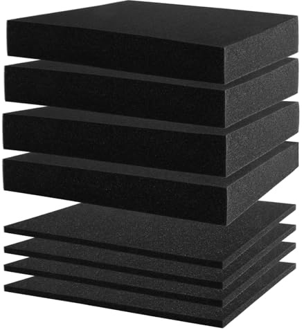 LDHHYH 4 stycken skum, 300 x 400 x 50 mm, 4 stycken, 300 x 400 x 10 mm, svart skuminsats – verktyg