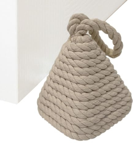 Rope Knot Door Stop - Nautical Door Stop | Sailor Knot Doorstop | Nautical Decorative Yarn Door Stop | Weighted Door Stop | Rope Door Stop | Knot Door Stop