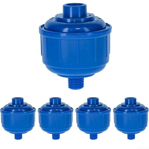 10 Stück Mini-Luft-Wasserfilter, Einweg-Wasser- und Luftfilter, Luftleitungsfilter, zum Entfernen von Öl, Rauch, kondensierter Feuchtigkeit und mehr (blau)