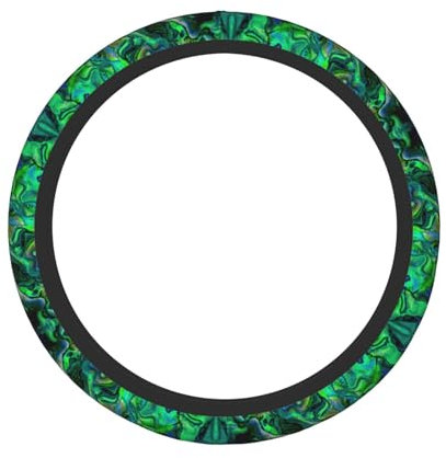 Abalone Nacre 38.1 cm Auto Lenkradbezug - Dicker Rutschfester Dehnbarer Lenkradschutz für PKW SUV LKW Einfache Installation