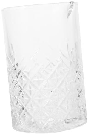 Ciieeo Crystal Mixing Glass Cup 725ml Anti-Slip Mixing Pitcher Thick Bottom Drinkware for Cocktail Coffee Tea Milk