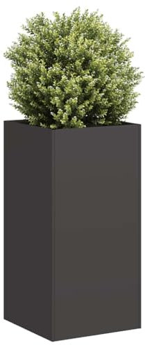 Xichuzi Jardinera de Acero Laminado en frío Negro 40x40x80 cm, Huerto Urbano Terraza, Jardineras Exterior, Jardineria Maceteros, Mesa De Cultivo, Huerto En Casa - 860703