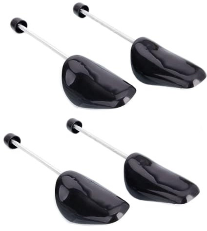 Ericotry 2 paia di scarpe da uomo, regolabili, colore nero, mantengono la forma degli alberi per scarpe, barella per stivali, con molla di tensione