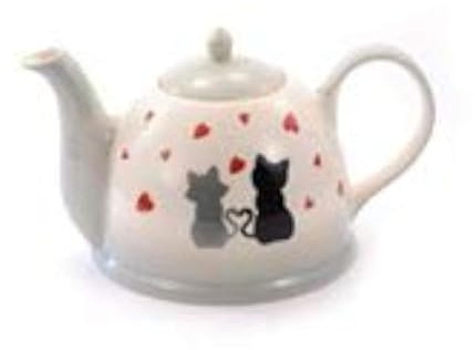 Cha Cult Teekanne Colette 1,5l Keramik Katze